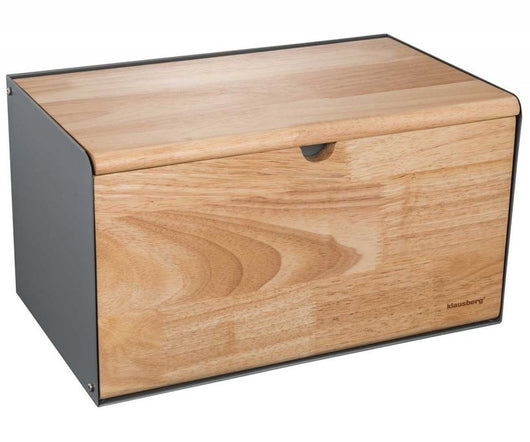 Klausberg KB-7395 Portapane bifacciale in acciaio e legno