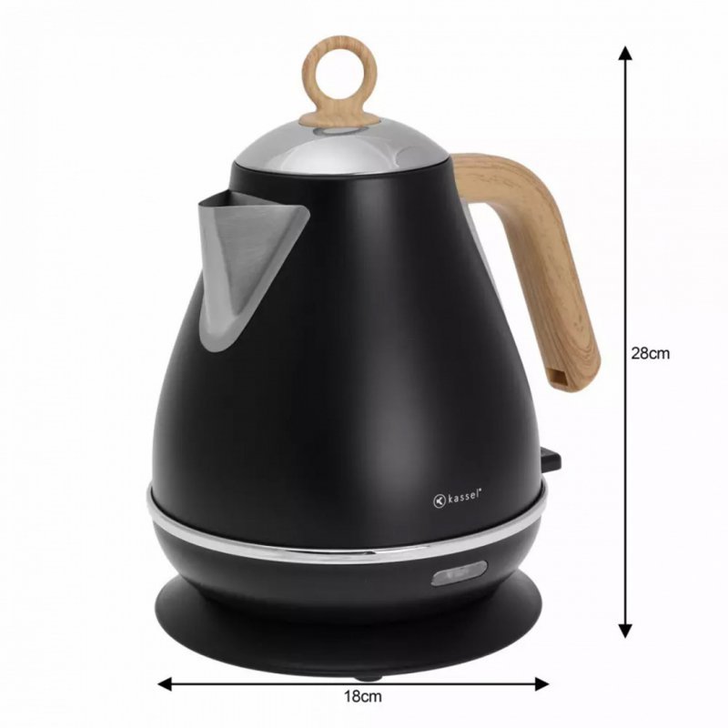 Bollitore elettrico in acciaio inox Kassel 93223 da 1,7 l con impugnatura ergonomica