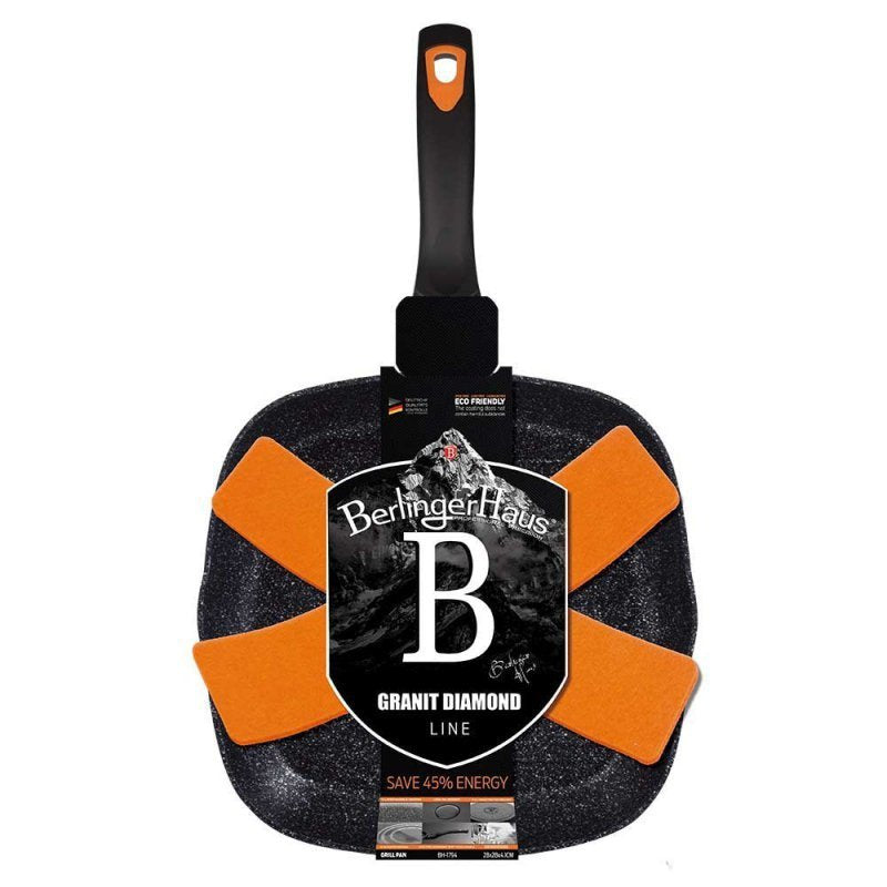 Berlinger haus BH-1794 Padella per griglia rivestita in granito per una cucina sana