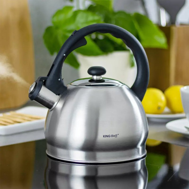 Bollitore in acciaio inossidabile con fischio Kinghoff KH-3773 da 1,8 l