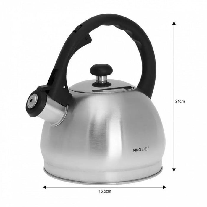 Bollitore in acciaio inossidabile con fischio Kinghoff KH-3773 da 1,8 l