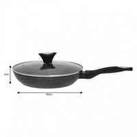 Klausberg KB-7040 Padella antiaderente in granito con coperchio 26 cm