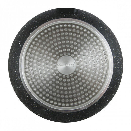 Klausberg KB-7038 Padella antiaderente in granito con coperchio 22 cm