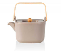 Infusore per tè in ceramica Husla 1L HYGGE con legno di bambù