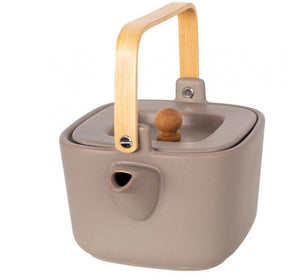 Infusore per tè in ceramica Husla 1L HYGGE con legno di bambù