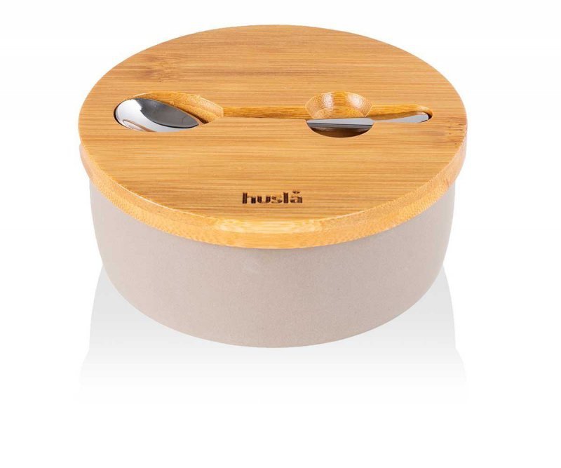 Zuccheriera in ceramica Husla HYGGE con cucchiaio - Elegante accessorio da cucina