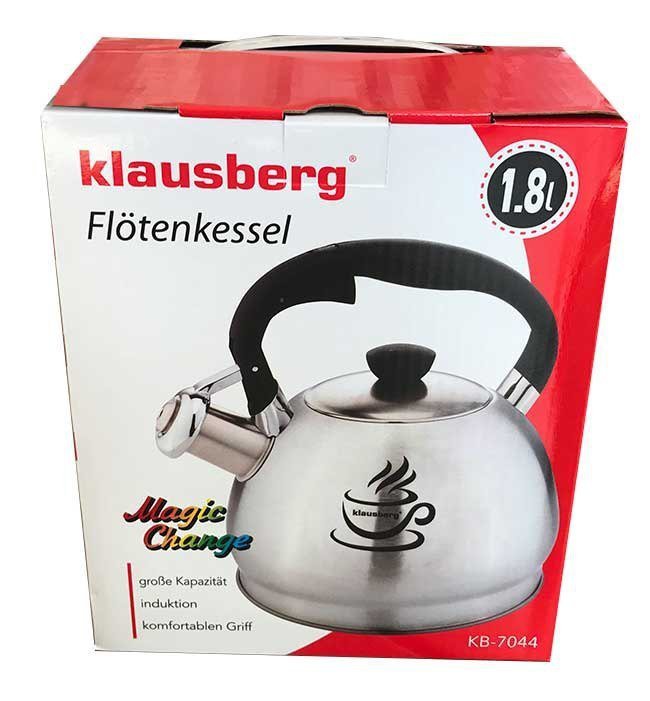 Bollitore Klausberg KB-7044 in acciaio inox da 1,8 l con indicatore termico