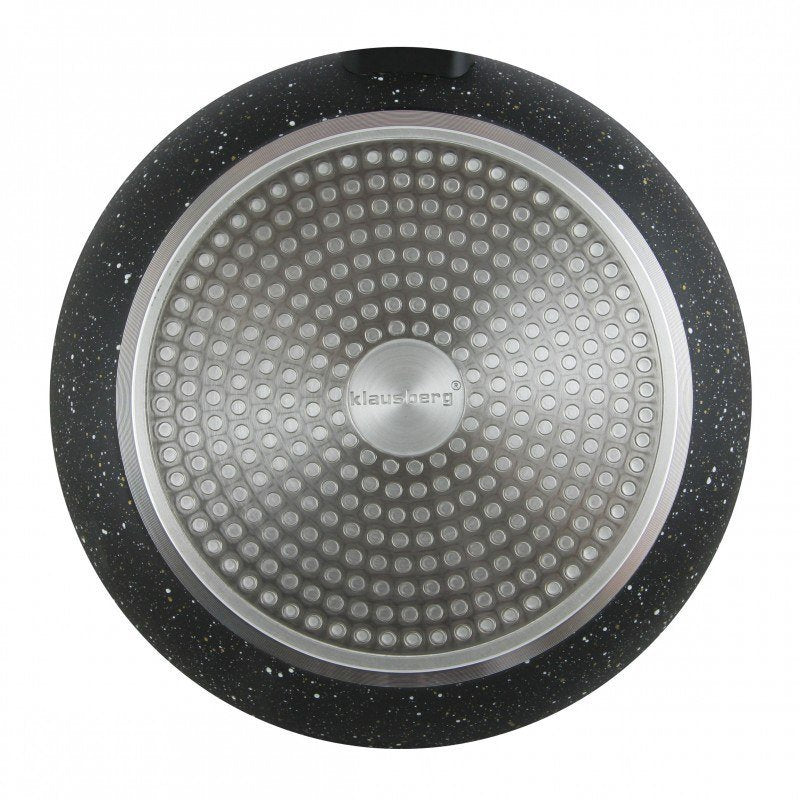 Klausberg KB-7192 Padella rivestita in granito con coperchio 30 cm