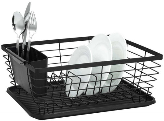 Kinghoff KH-1355 Scolapiatti compatto con portaposate