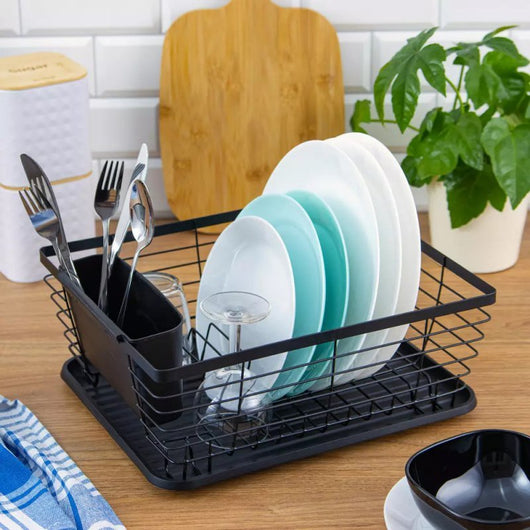 Kinghoff KH-1355 Scolapiatti compatto con portaposate