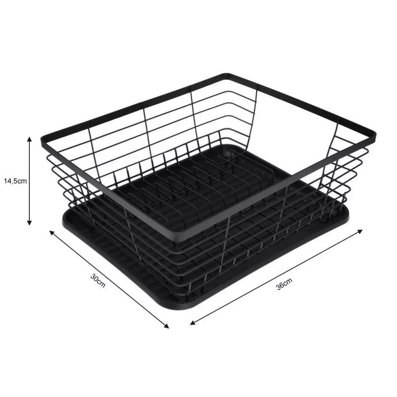 Kinghoff KH-1355 Scolapiatti compatto con portaposate