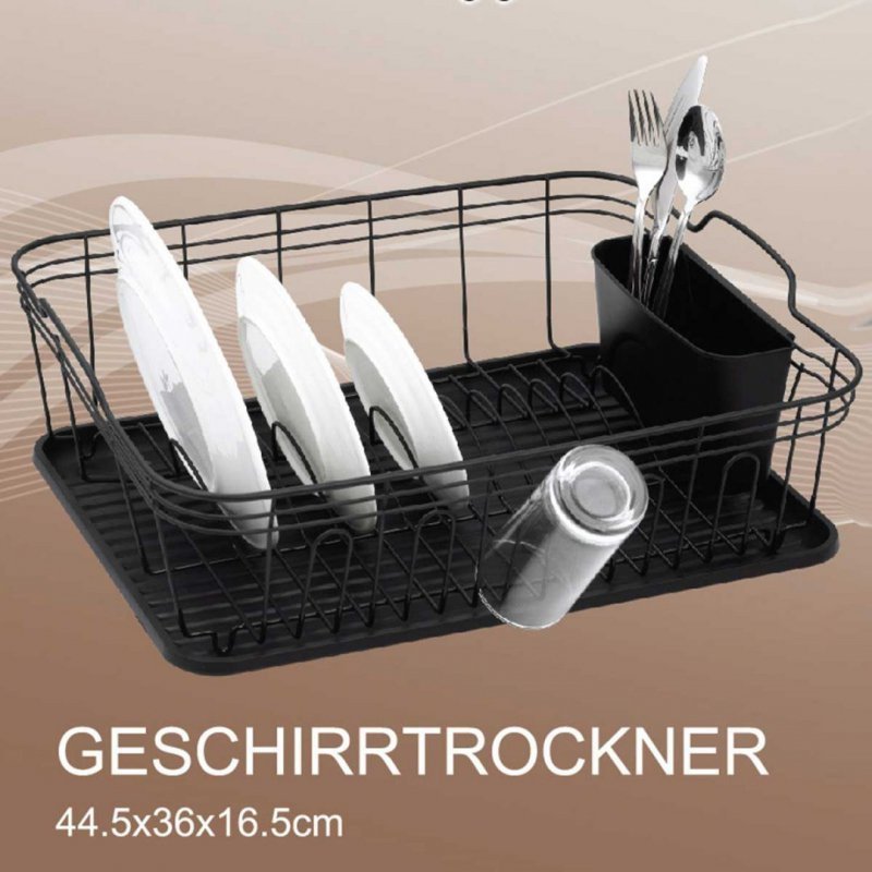 Kinghoff KH-1354 Scolapiatti compatto con portaposate