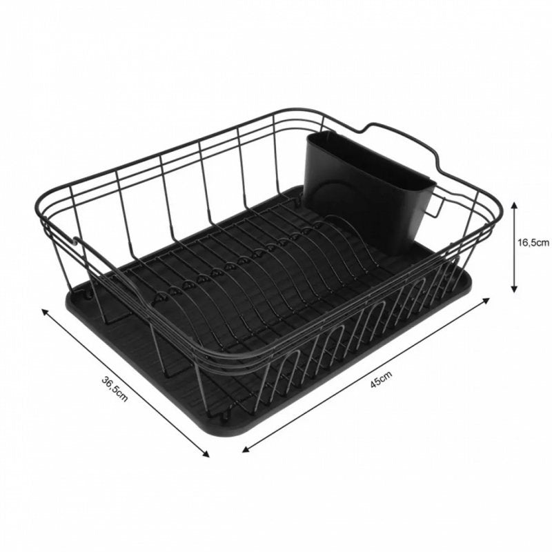 Kinghoff KH-1354 Scolapiatti compatto con portaposate