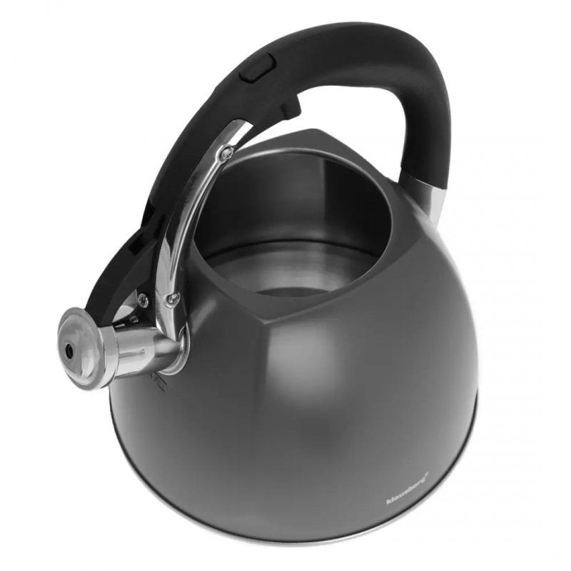 Klausberg KB-7411 Bollitore a fischio in acciaio inossidabile da 2,2 l per tutti i fornelli