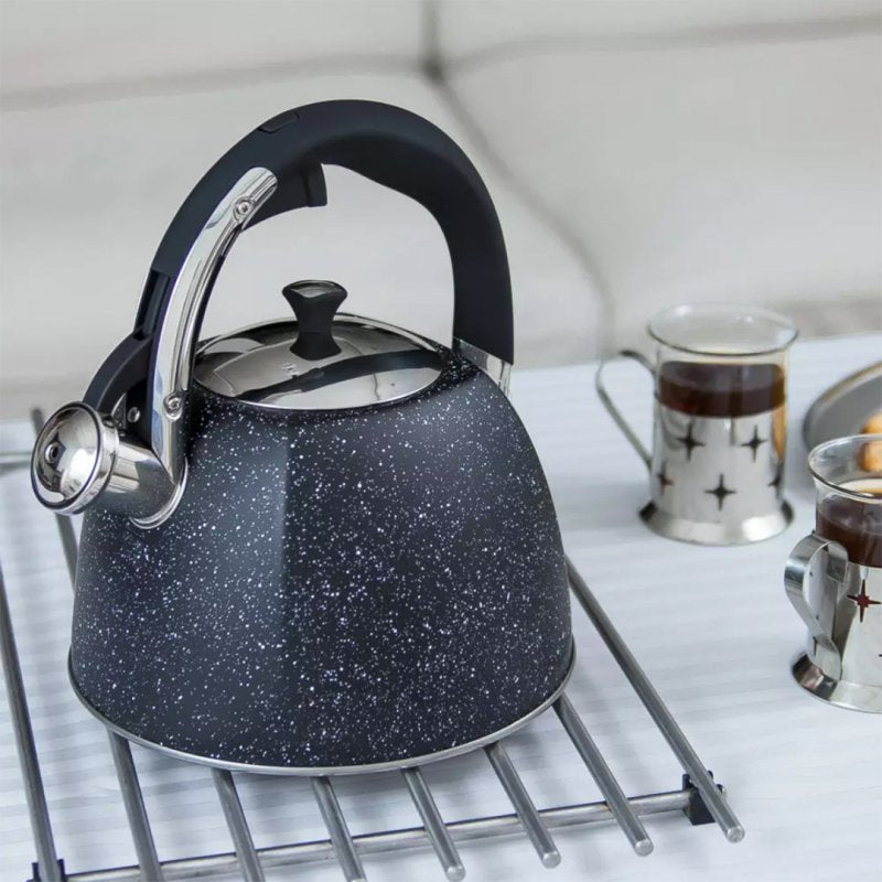 Klausberg KB-7412 Bollitore a fischio in acciaio inossidabile da 2,2 l per tutti i fornelli