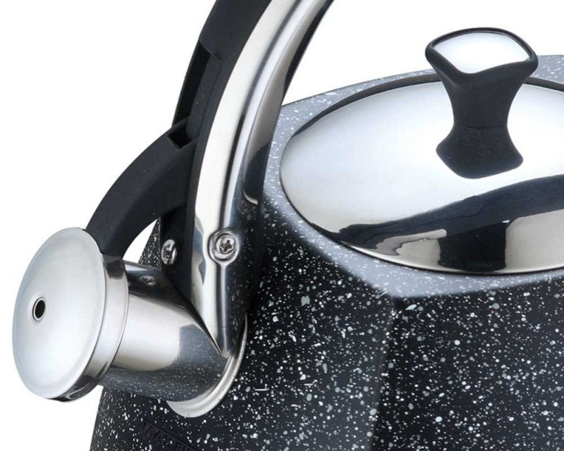 Klausberg KB-7412 Bollitore a fischio in acciaio inossidabile da 2,2 l per tutti i fornelli