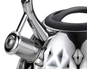 Klausberg KB-7413 Bollitore a fischio in acciaio inossidabile da 3 litri per tutti i fornelli