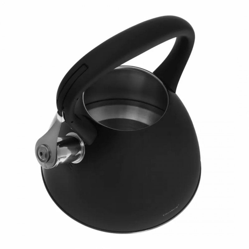 Klausberg KB-7208 Bollitore a fischio in acciaio inox nero da 3 litri