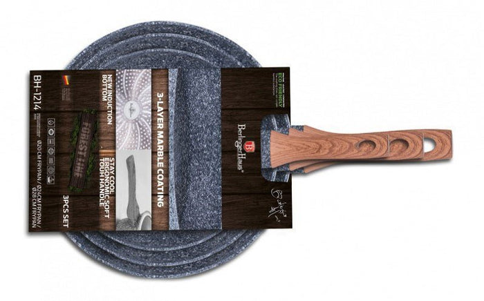 Berlinger haus BH-1214 Set di 3 padelle in granito