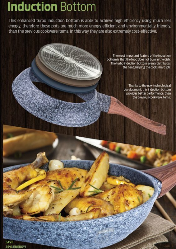 Berlinger haus BH-1214 Set di 3 padelle in granito