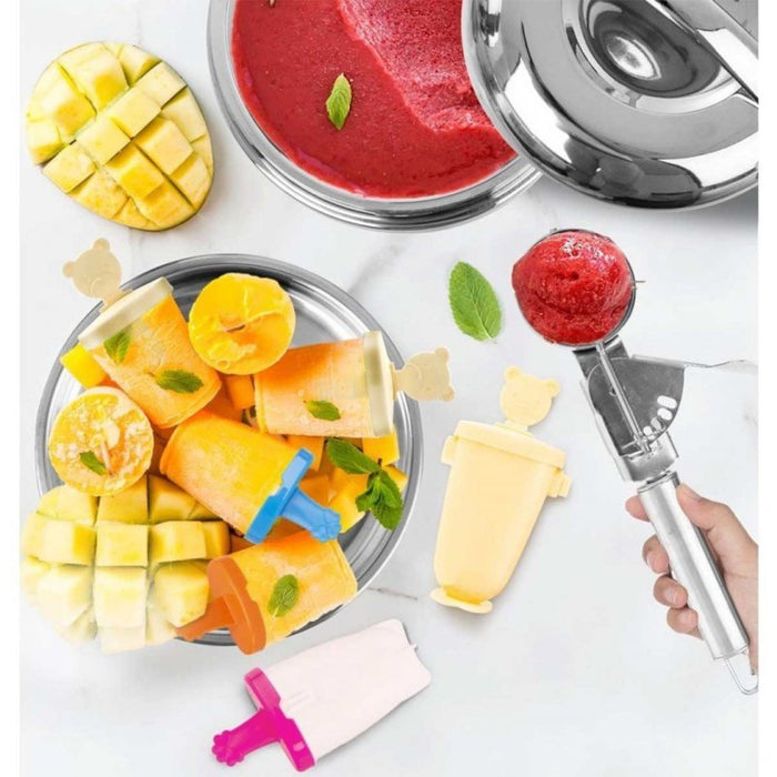 Cucchiaio per gelato Orion da 5 cm in acciaio inox per gelato e altro