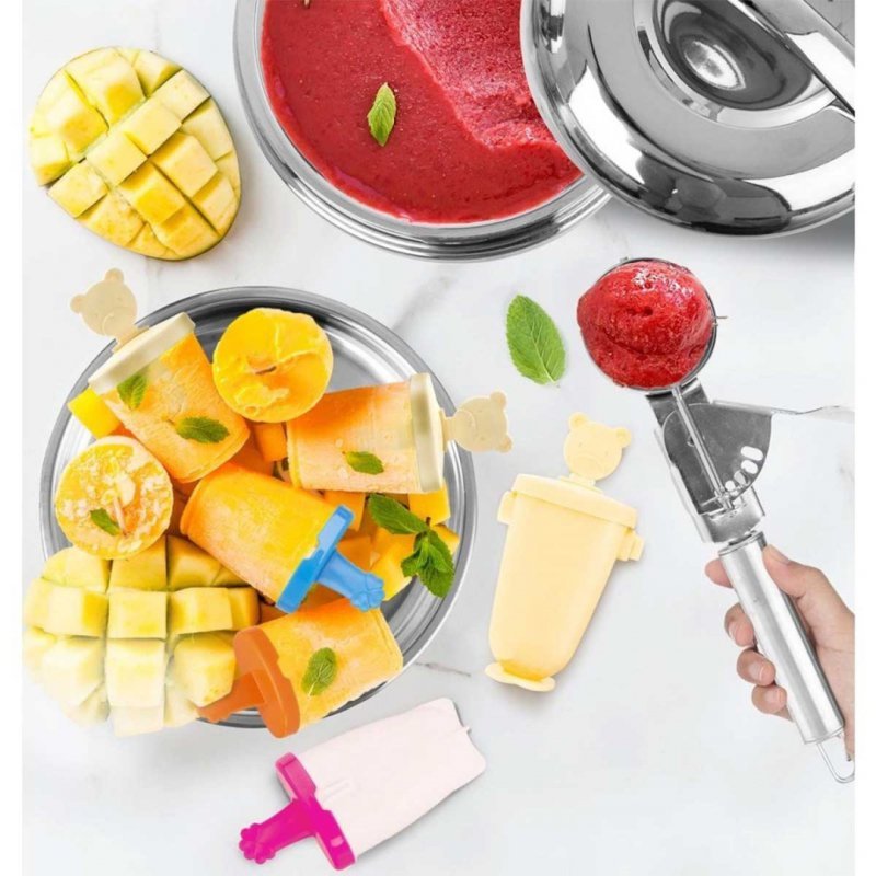 Cucchiaio per gelato Orion da 5 cm in acciaio inox per gelato e altro