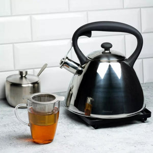 Klausberg KB-7207 Bollitore a fischio in acciaio inossidabile da 3 litri per tutti i fornelli