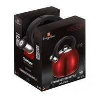 Berlinger haus BH-1074 Bollitore con fischio in Borgogna - Acciaio inossidabile da 3 litri