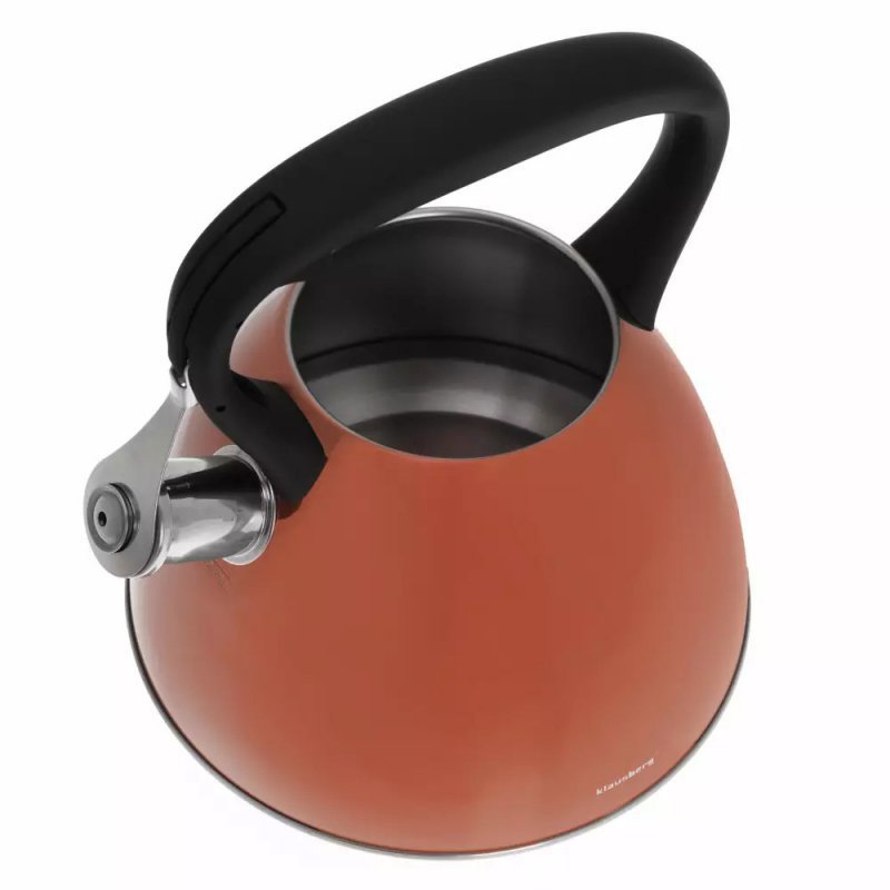 Klausberg KB-7209 Bollitore con fischietto in acciaio inossidabile e rame da 3 litri