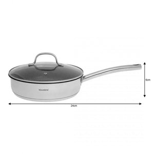 Klausberg KB-7215 Set di pentole in acciaio inossidabile di alta qualità da 9 pezzi