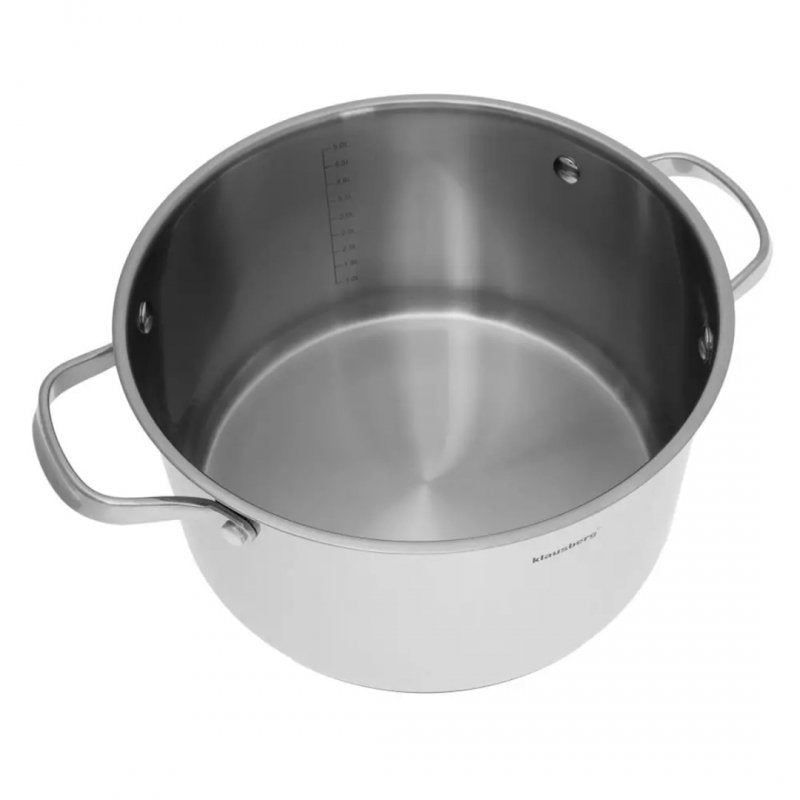 Klausberg KB-7215 Set di pentole in acciaio inossidabile di alta qualità da 9 pezzi