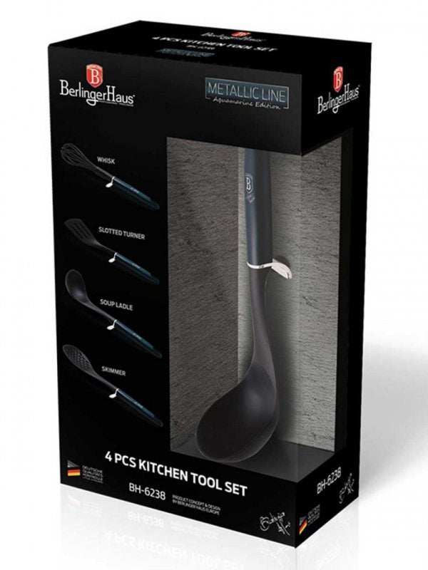 Berlinger haus BH-6238 Set di utensili da cucina in nylon color acquamarina