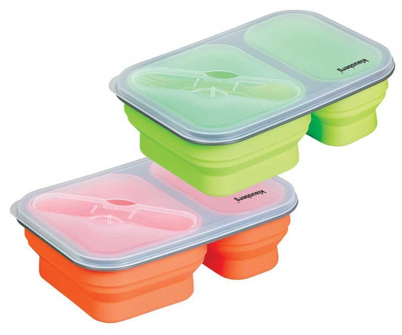 Klausberg KB-7023 Lunch Box in silicone a doppio scomparto