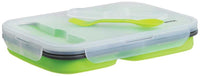 Klausberg KB-7024 Lunch Box in silicone a tre scomparti con posate