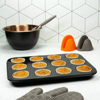Kinghoff KH-4099 Stampo per muffin per 12 cupcakes