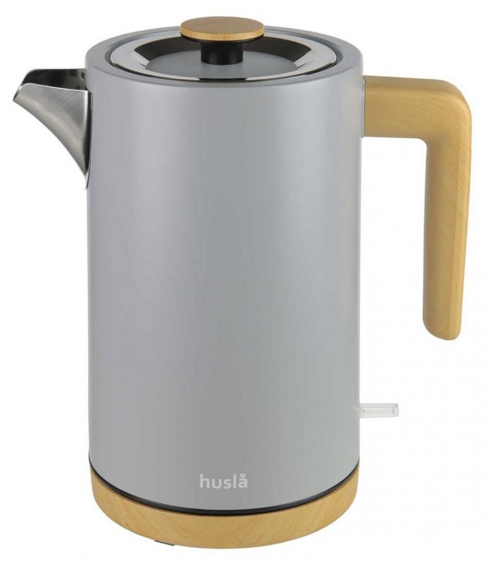 Husla HUSLA BOLLITORE ELETTRICO 1,5L Bollitore in acciaio inossidabile a riscaldamento rapido