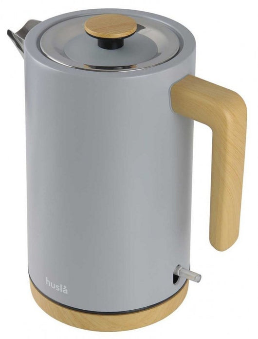 Husla HUSLA BOLLITORE ELETTRICO 1,5L Bollitore in acciaio inossidabile a riscaldamento rapido
