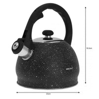 Bollitore con fischietto in marmo Kinghoff KH-1403 da 2 litri con manico Soft Touch