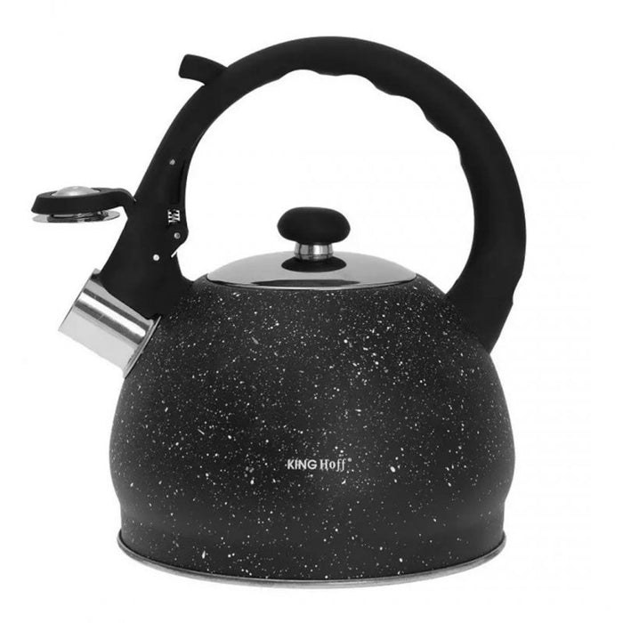Bollitore con fischietto in marmo Kinghoff KH-1403 da 2 litri con manico Soft Touch