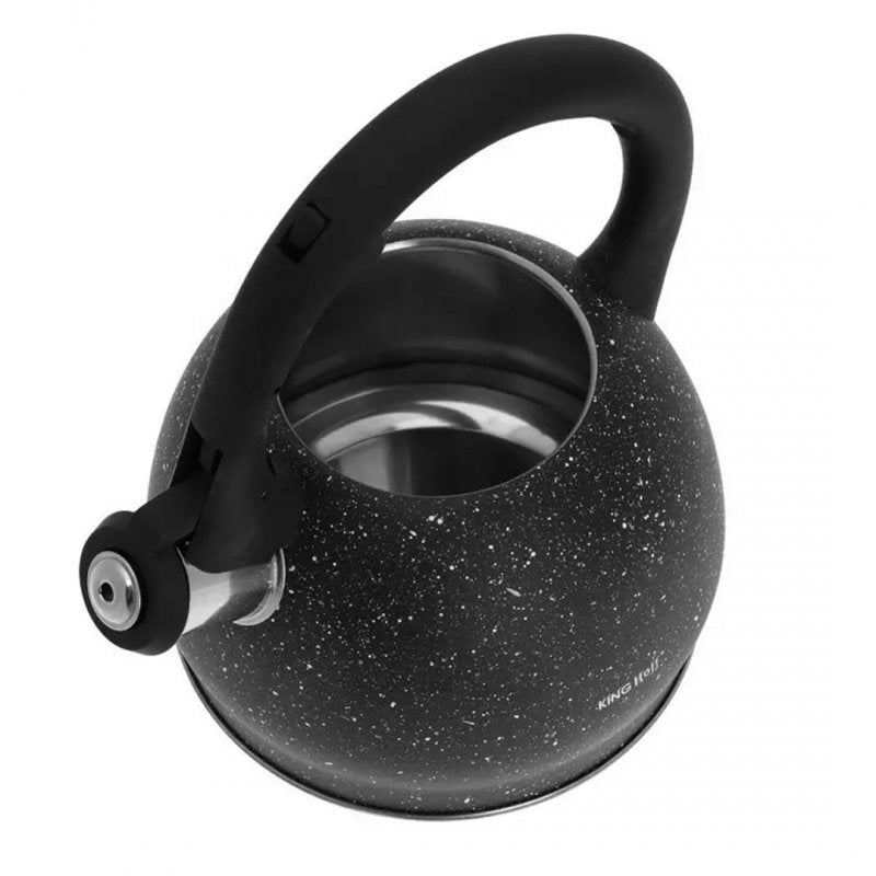 Bollitore con fischietto in marmo Kinghoff KH-1403 da 2 litri con manico Soft Touch