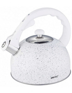 Kinghoff KH-1407 Bollitore con fischietto in marmo da 2,6 l