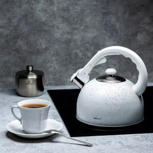 Kinghoff KH-1407 Bollitore con fischietto in marmo da 2,6 l