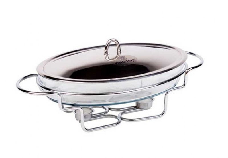 Scaldavivande in vetro resistente al calore Kinghoff KH-1411 con coperchio