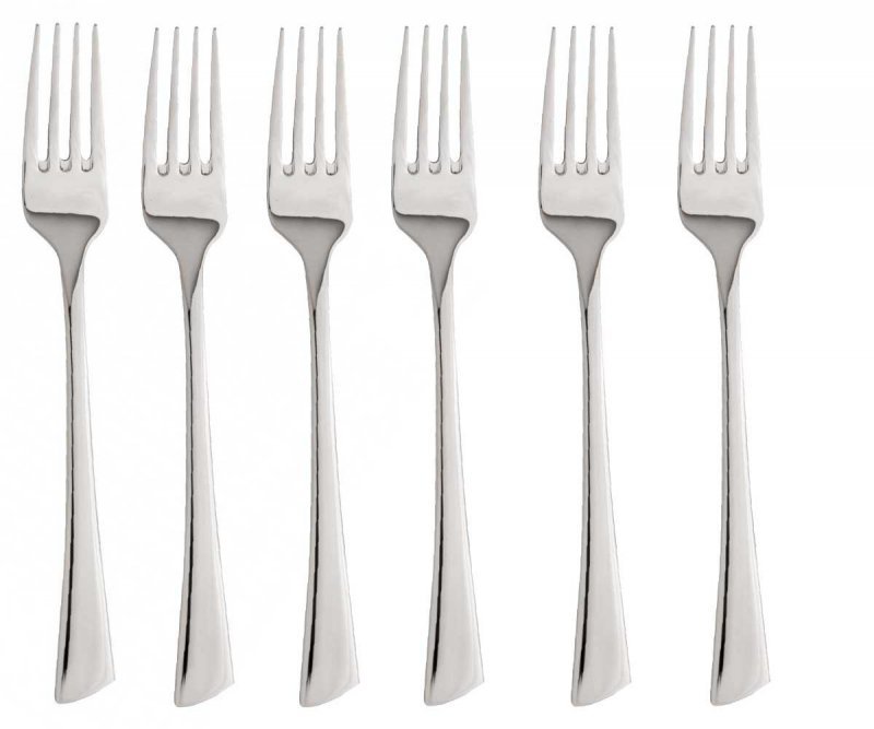 Set di 6 forchette da tavola in acciaio inossidabile lucido Kinghoff KH-1335