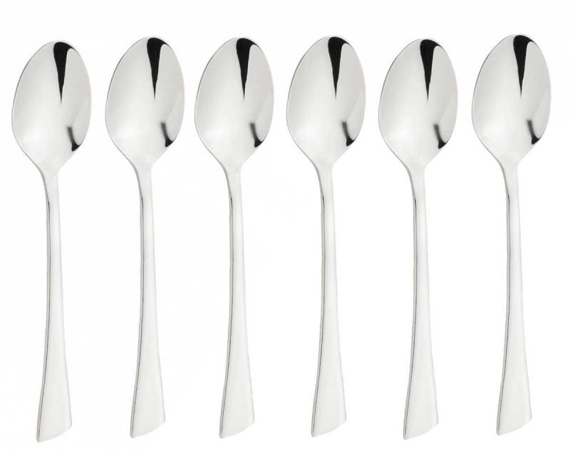 Set di 6 cucchiaini da tè in acciaio inossidabile Kinghoff KH-1337, lavabili in lavastoviglie