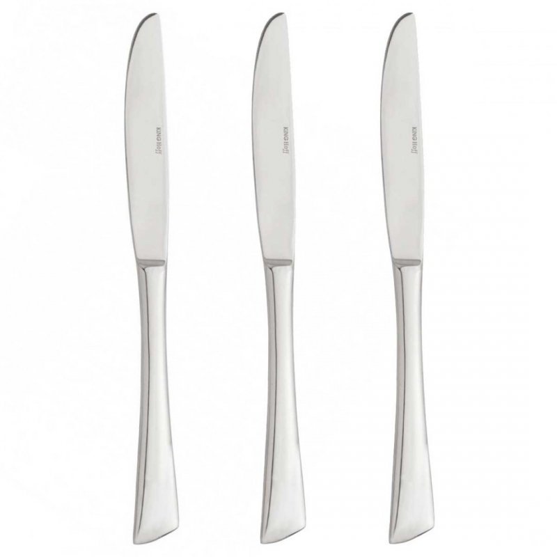 Set di 3 coltelli da tavola in acciaio inossidabile Kinghoff KH-1339