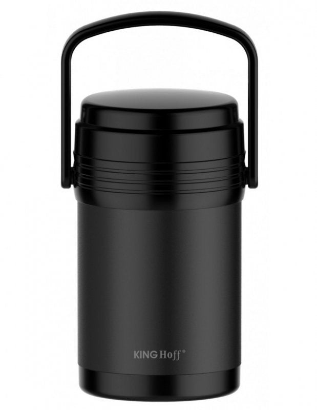 Kinghoff KH-1396 Thermos per il pranzo in acciaio inossidabile da 1,5 l con contenitori