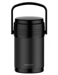 Kinghoff KH-1396 Thermos per il pranzo in acciaio inossidabile da 1,5 l con contenitori