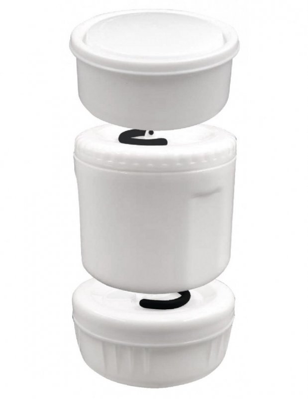 Kinghoff KH-1396 Thermos per il pranzo in acciaio inossidabile da 1,5 l con contenitori