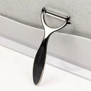 Kinghoff KH-1468 Pelapatate in acciaio grafite con impugnatura ergonomica